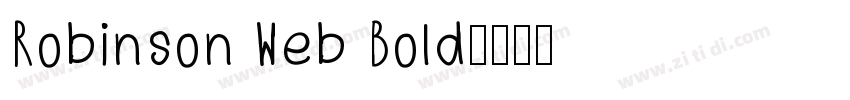 Robinson Web Bold字体转换